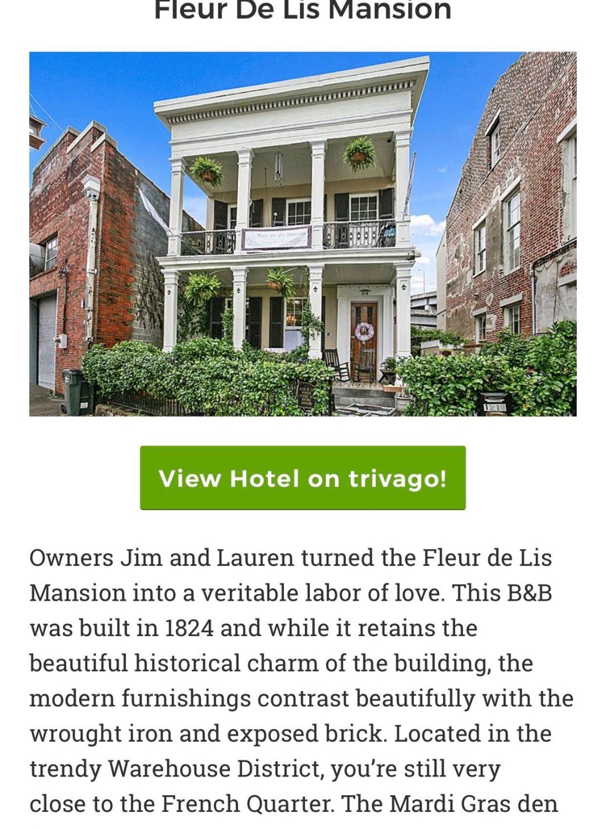 Fleur De Lis Mansion Panzió New Orleans  Kültér fotó